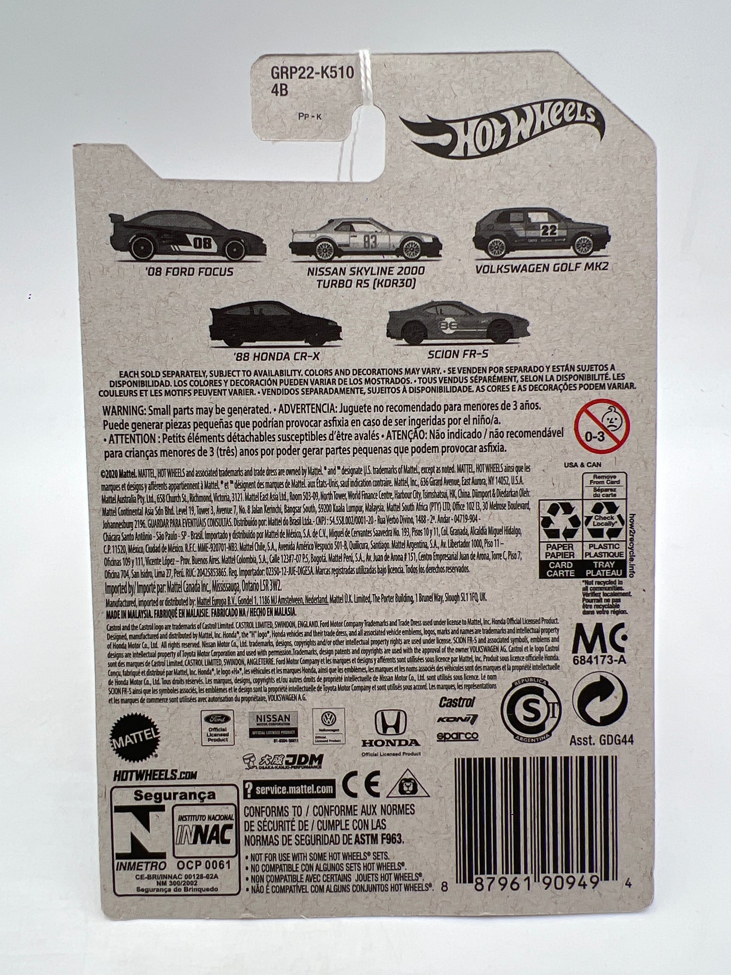 2021 Hot Wheels Cult Racers #5 Scion FR-S Pink 154B