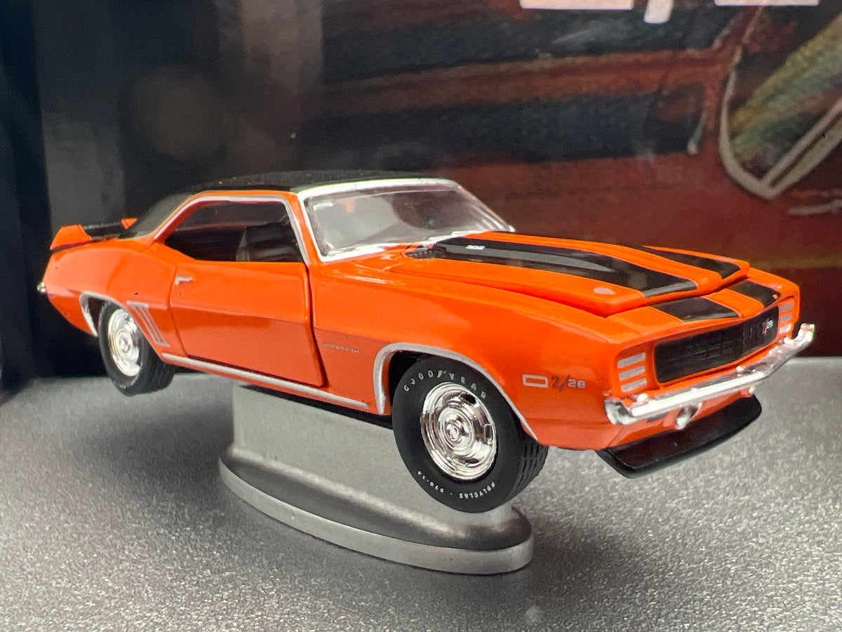 2026 M2 Machines R02 1/24 & 1/64 2 Pack 1969 Chevrolet Camaro Z/28 RS Orange