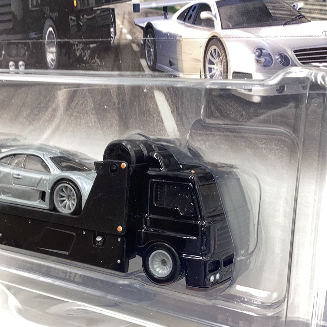 HOT WHEELS CAR CULTURE TEAM TRANSPORT #59 1997 Mercedes Benz CLK- GTR Fleet Street 282E