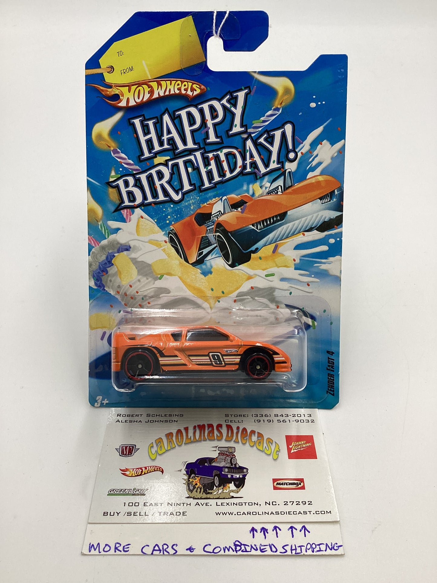 Hot Wheels Happy Birthday Zender Fact 4 Orange SR