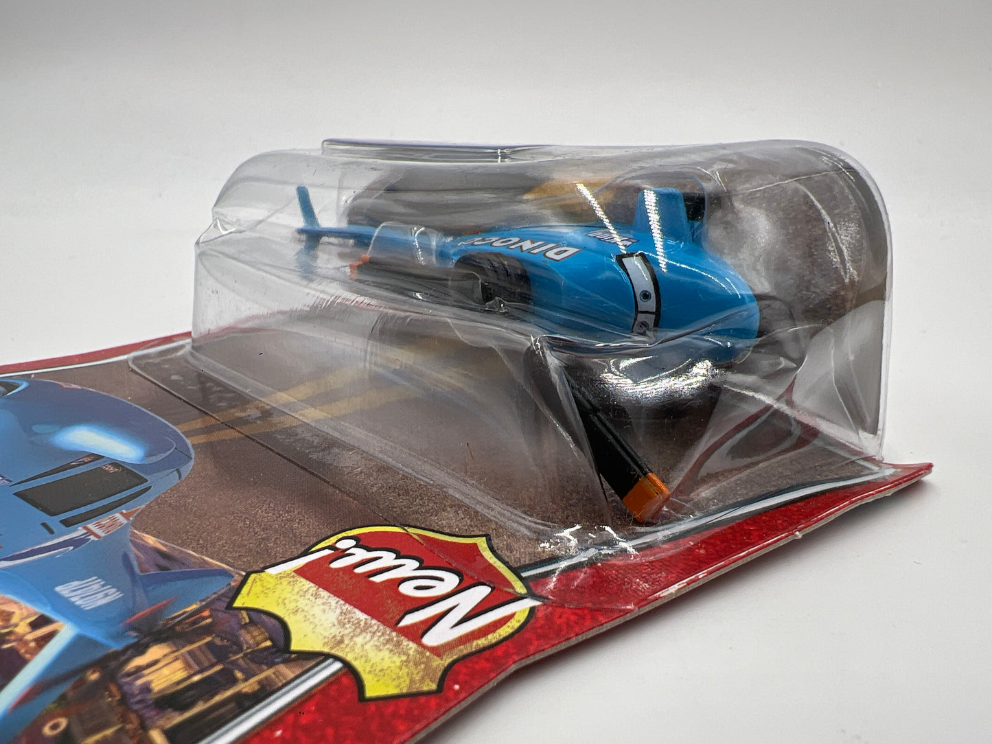 Disney Pixar The World Of Cars #27 Dinoco Helicopter Blue (Crushed Blister) 141A
