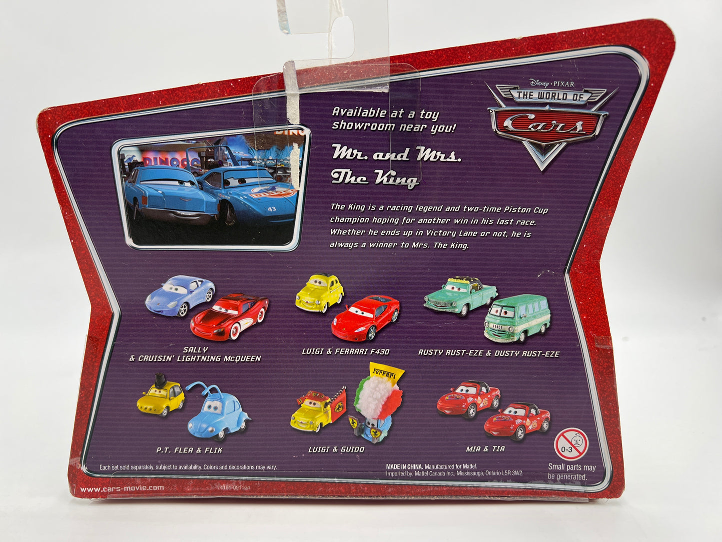 Disney Pixar The World Of Cars 2 Pack Movie Moments Mr The King & Mrs The King