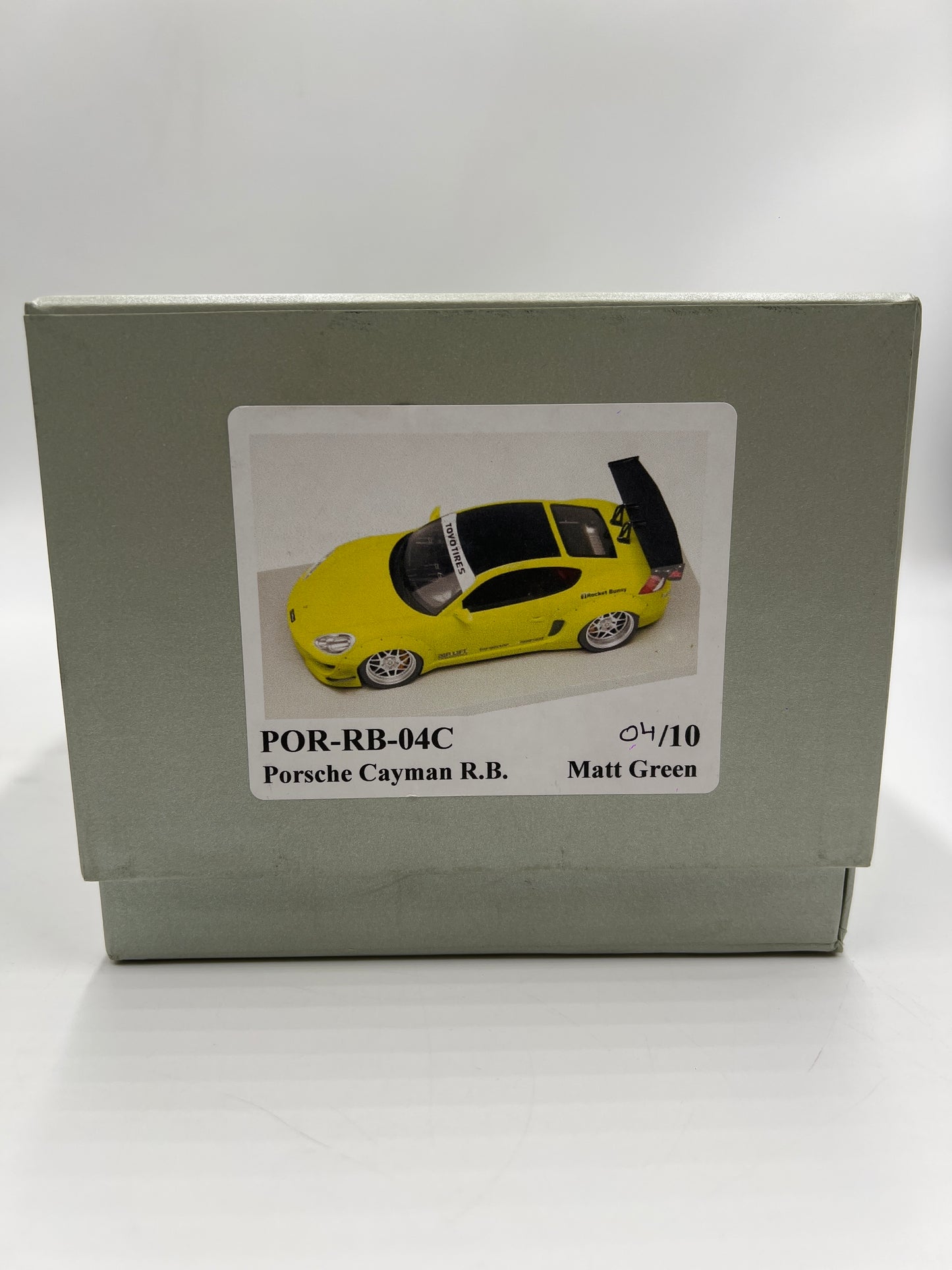 RARE #4/10 Made AutoBarn AB Models 1/18 Scale Porsche Cayman Rocket Bunny W/Box