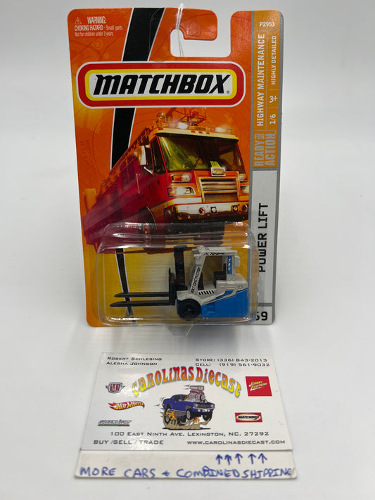 Matchbox #69 Highway Maintenance Power Lift Gray/Blue 206F