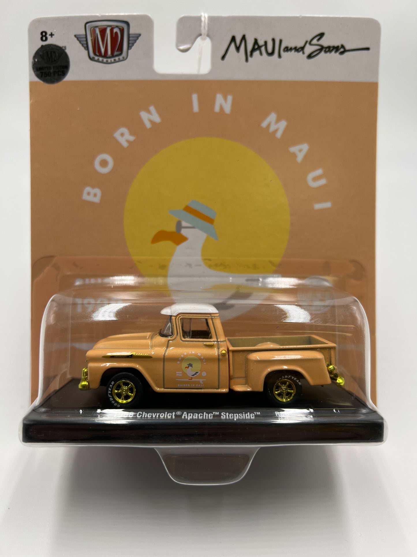 M2 Machines  Maui and Sons 1958 Chevrolet Apache Stepside R86 CHASE 1/750