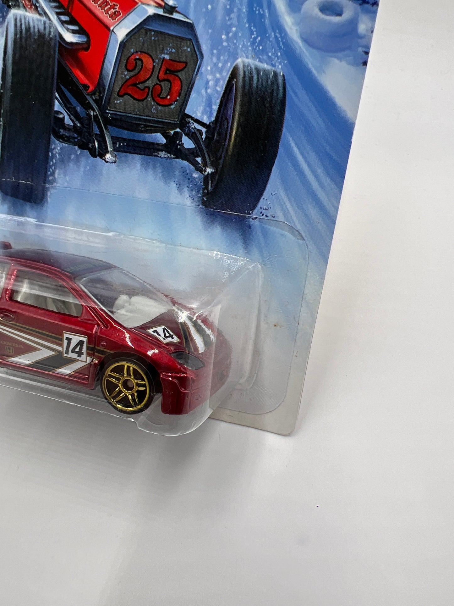 2014 Hot Wheels Holiday Hot Rods #5 Honda Civic Red 158A