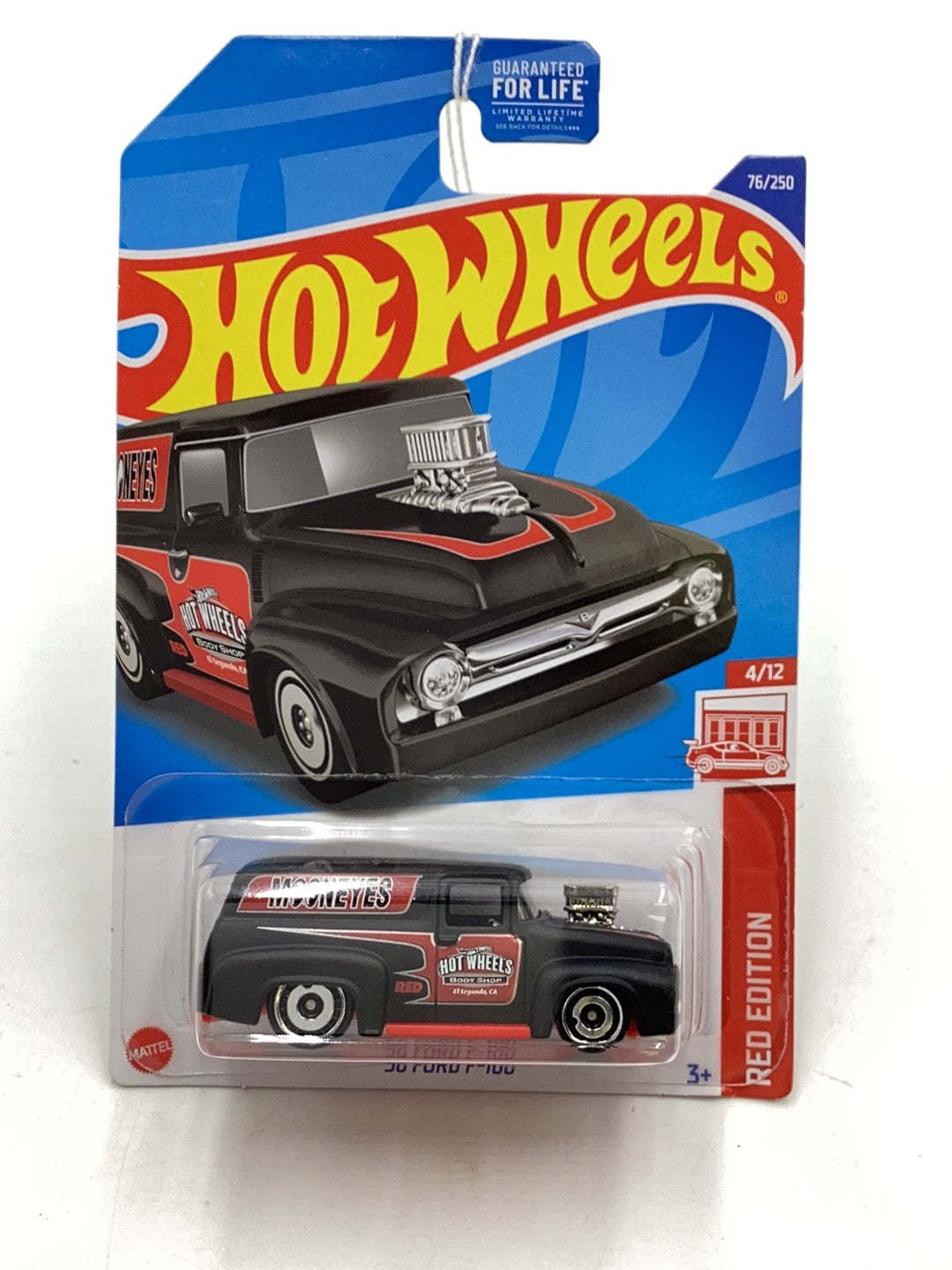 2022 Hot wheels Red edition #76 56 Ford F-100 150A