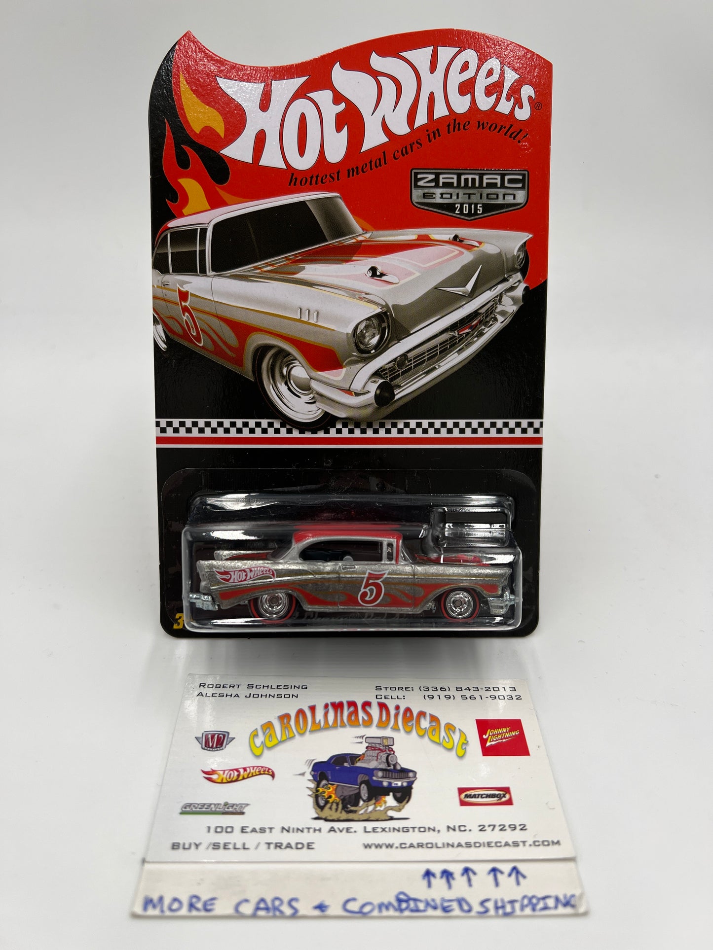 2015 Hot Wheels Zamac Edition Mail In #5 57 Chevy Bel Air W/Protector