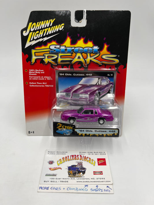 Johnny Lightning Street Freaks Scrapin #10 84 Olds Cutlass 442 Purple