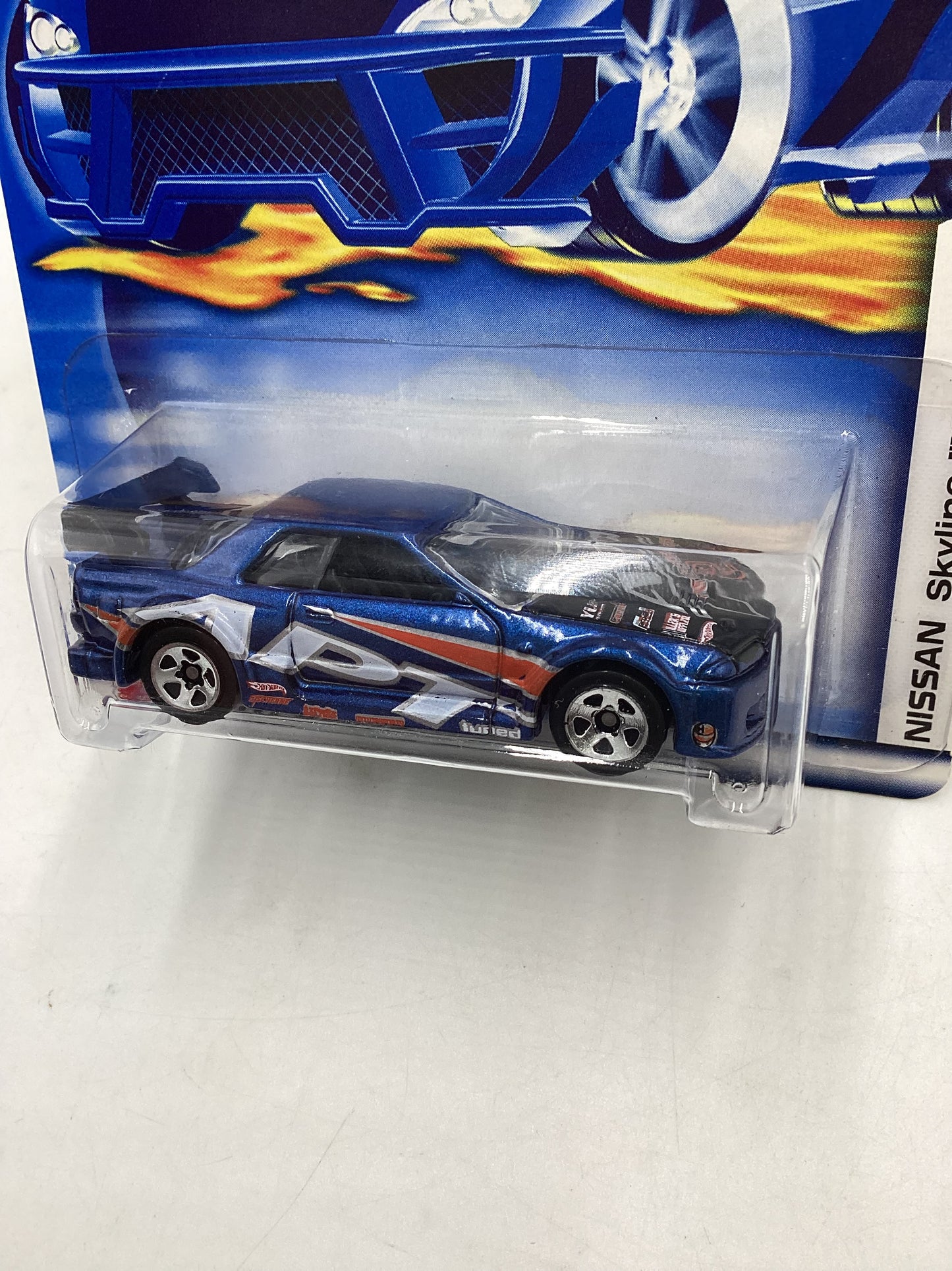 2002 Hot Wheels First Editions #019 Nissan Skyline *Bad Card* 82D