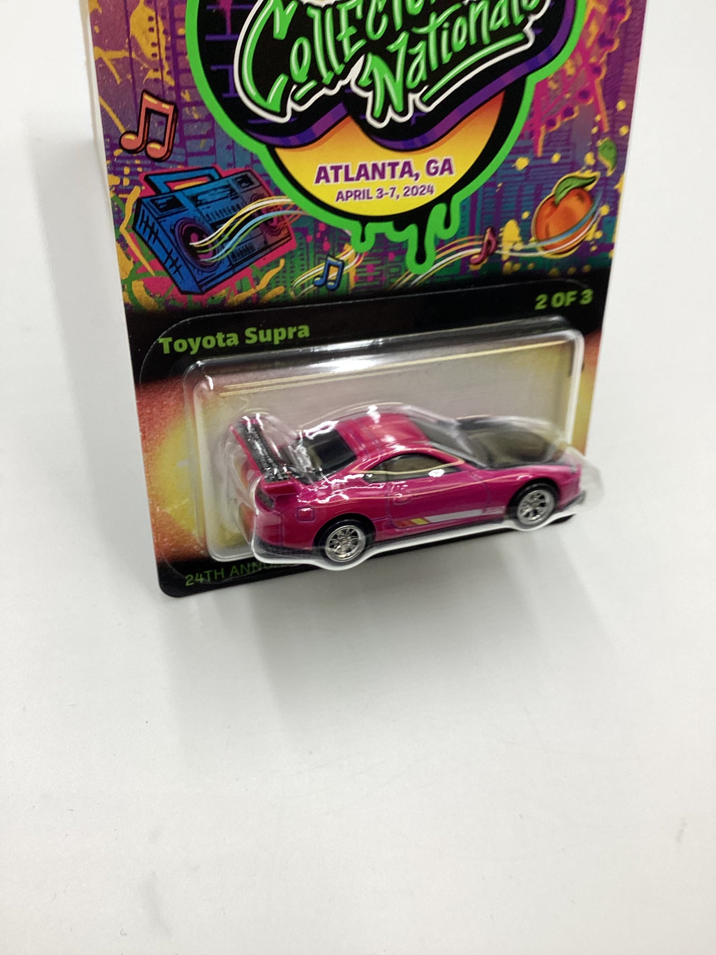 2024 Hot Wheels 24th Annual Collector Nationals Toyota Supra Pink 04729/06200