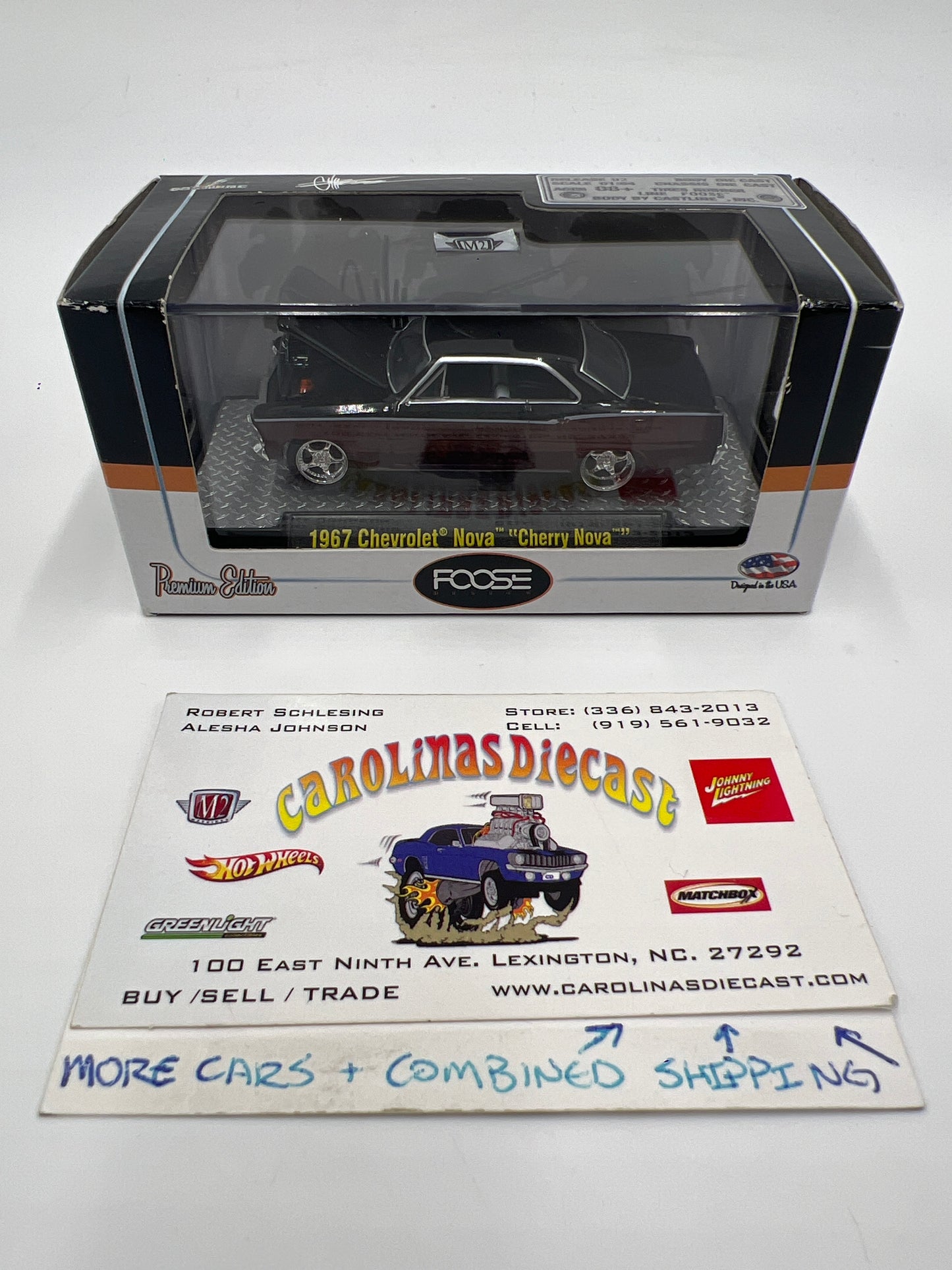M2 Machines Foose Cherry Nova 1967 Chevrolet Nova Black/Red 13-03