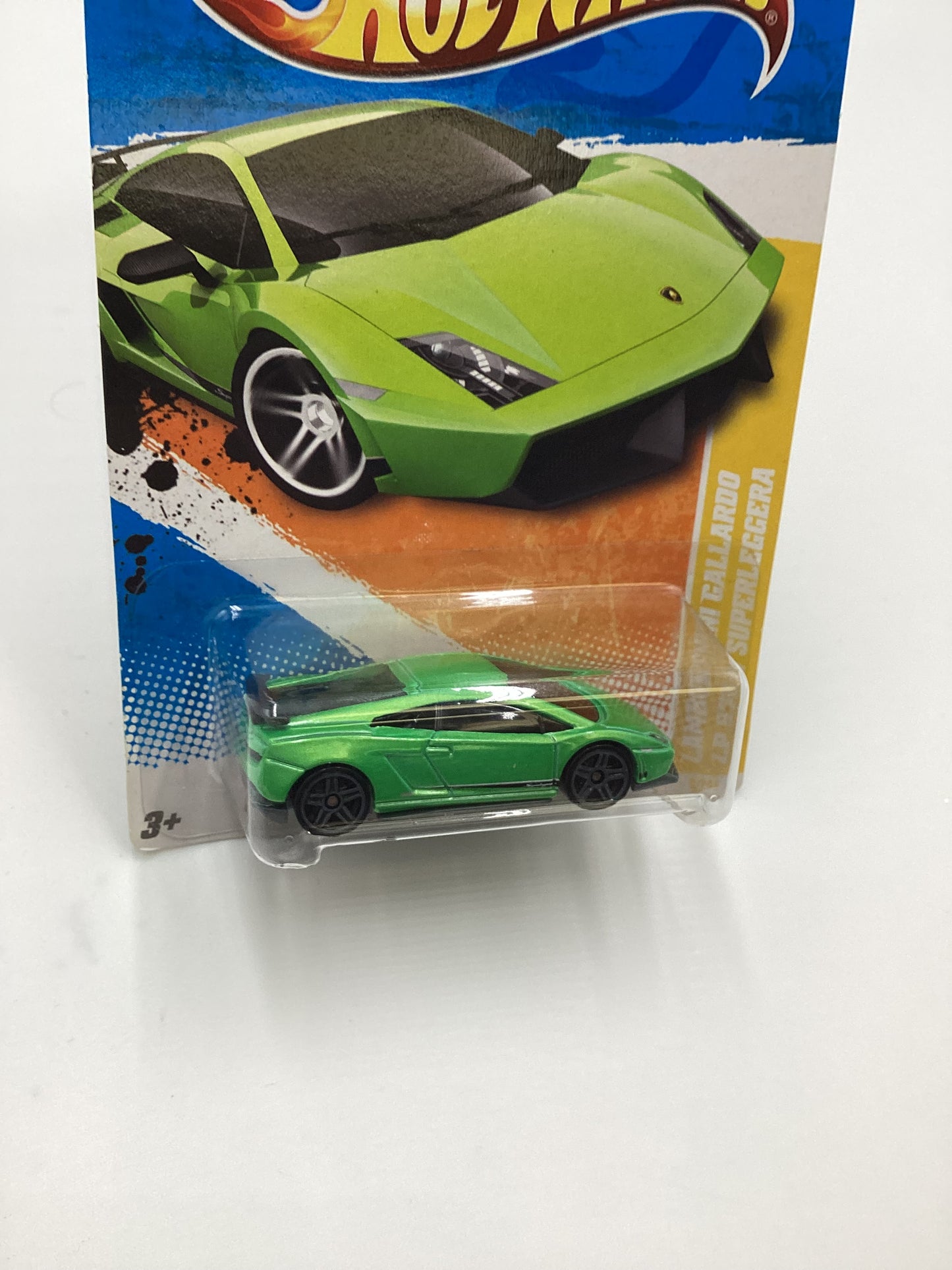 2011 Hot Wheels #9 Lamborghini Gallardo LP 570-4 Superleggera Green 102D