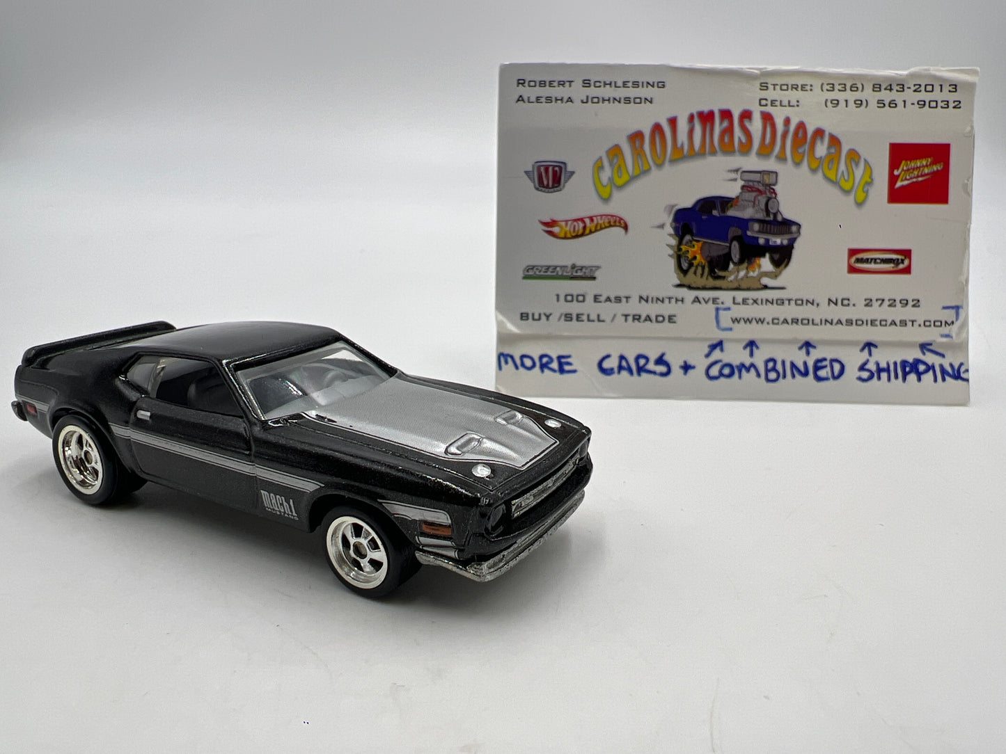 Hot Wheels Larrys Garage Premium Chase 71 Ford Mustang Mach 1 Black Loose