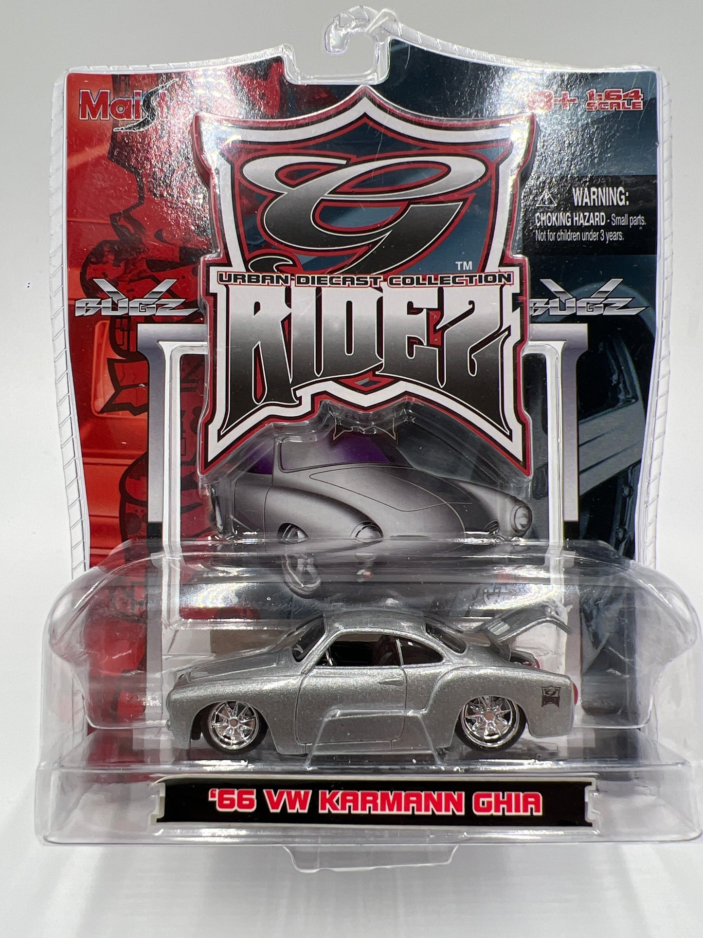 Maisto G Ridez 66 VW Karmann Ghia Silver SR