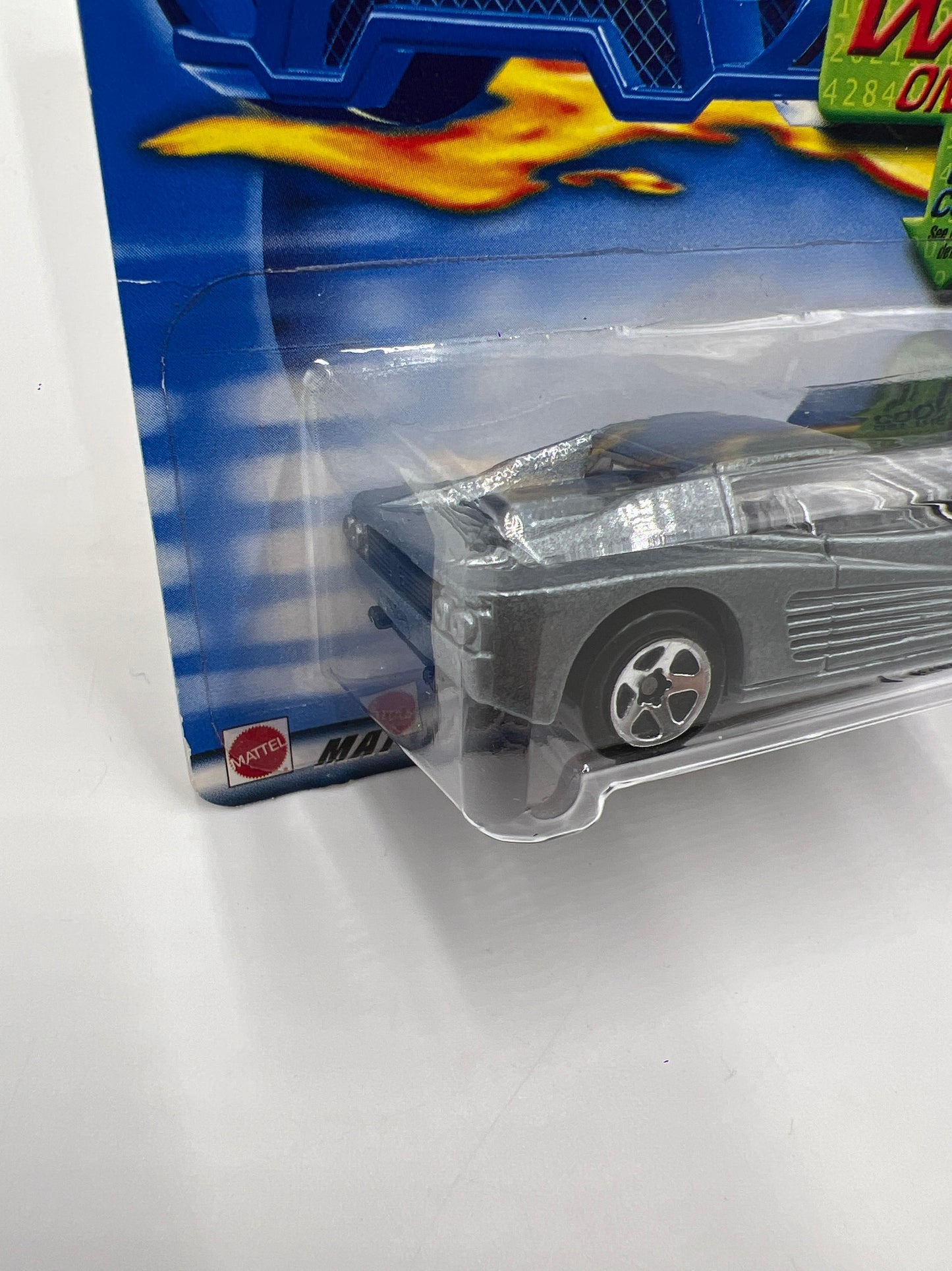 2002 Hot Wheels #162 Ferrari F512M Gray