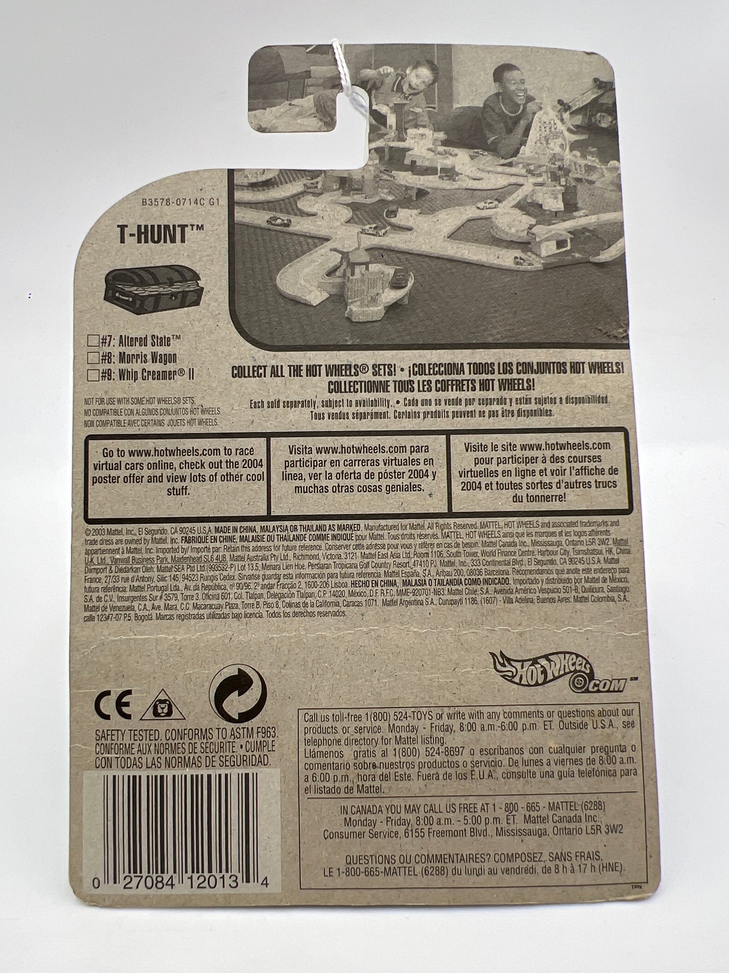 2004 Hot Wheels Treasure Hunt #109 Whip Creamer II Green W/Real Riders Bad Blister 282D