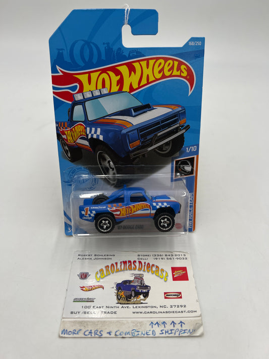 2021 Hot Wheels Race Team #168 87 Dodge D100 Blue 49A