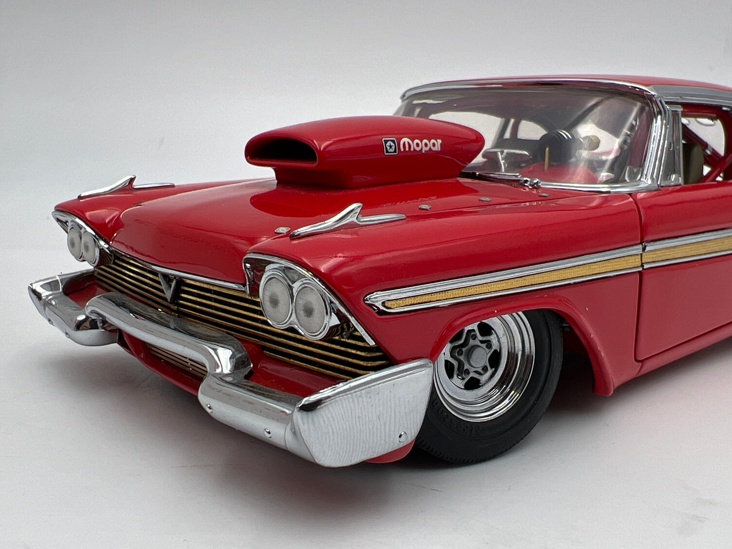 Danbury Mint 1/24 Scale 1958 Plymouth Fury Pro Street Red W/Box VHTF