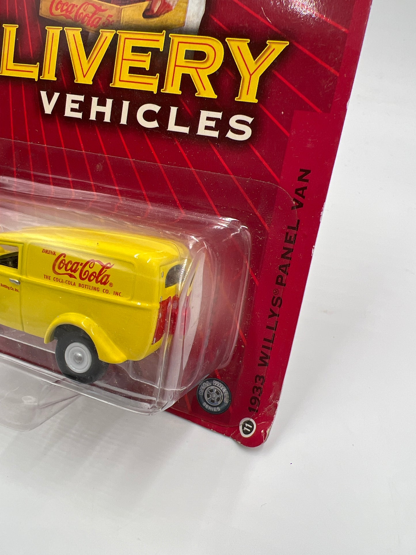 Johnny Lightning Coca Cola Delivery Vehicles #11 1933 Willys Panel Van Yellow 220D