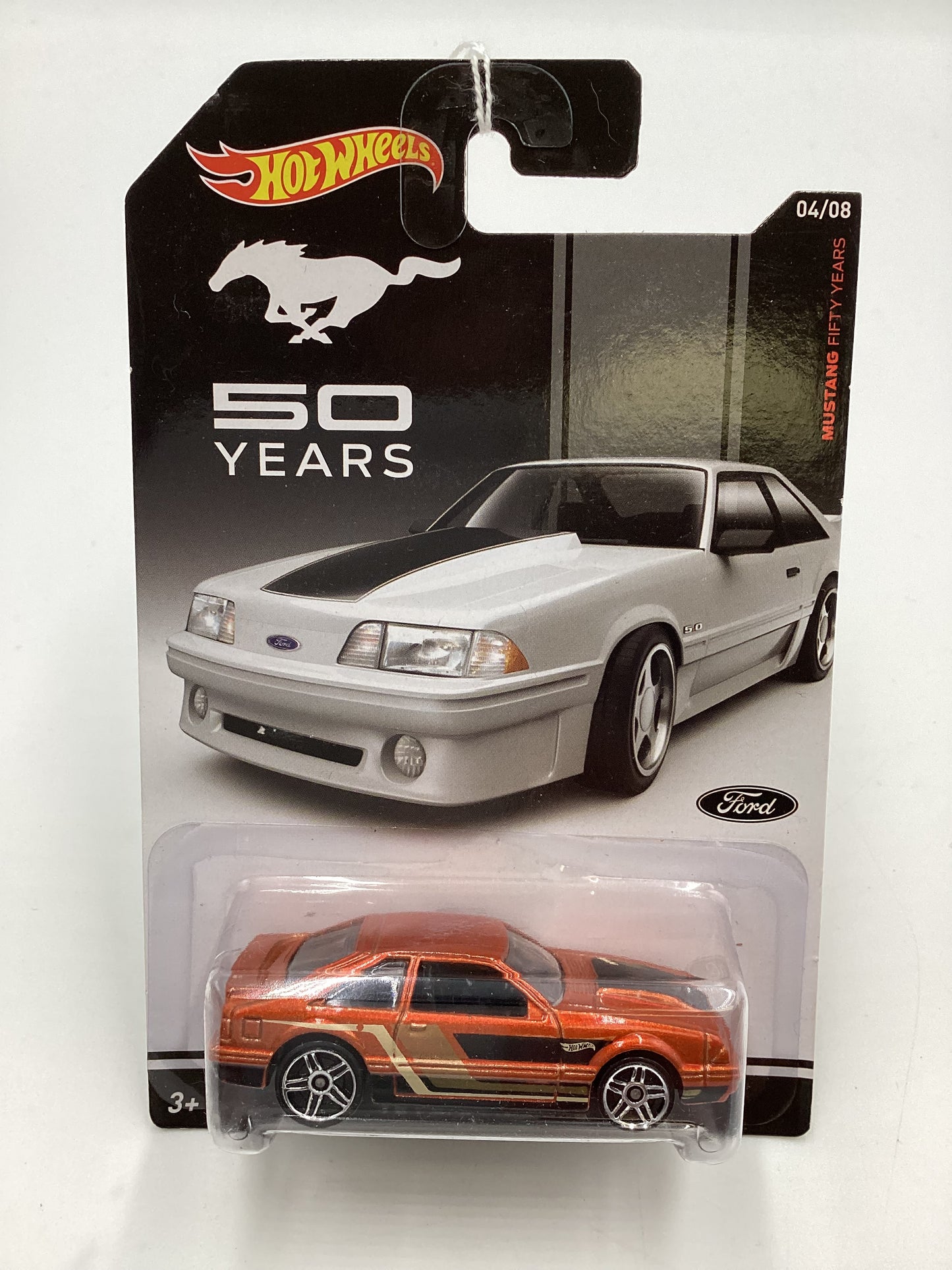 Hot Wheels Mustang 50 Years #4 92 Ford Mustang Orange 153D