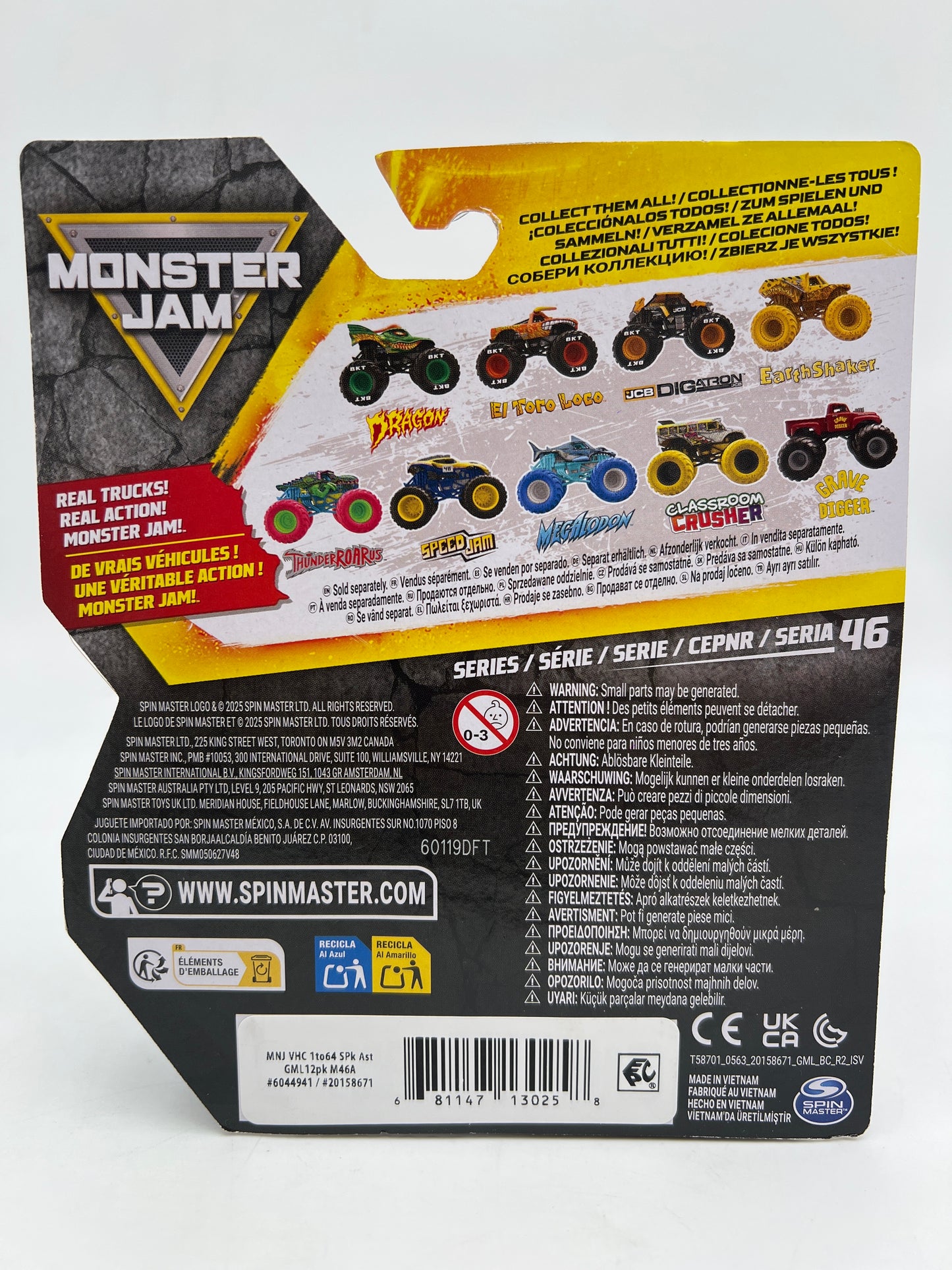 Monster Jam Series 46 Pixel Punks Megalodon 128A
