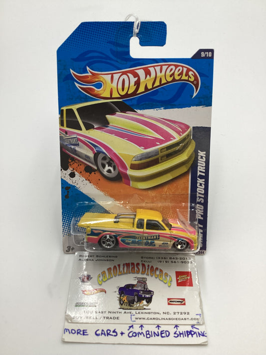 2011 Hot Wheels #129 Chevy Pro Stock Truck Yellow