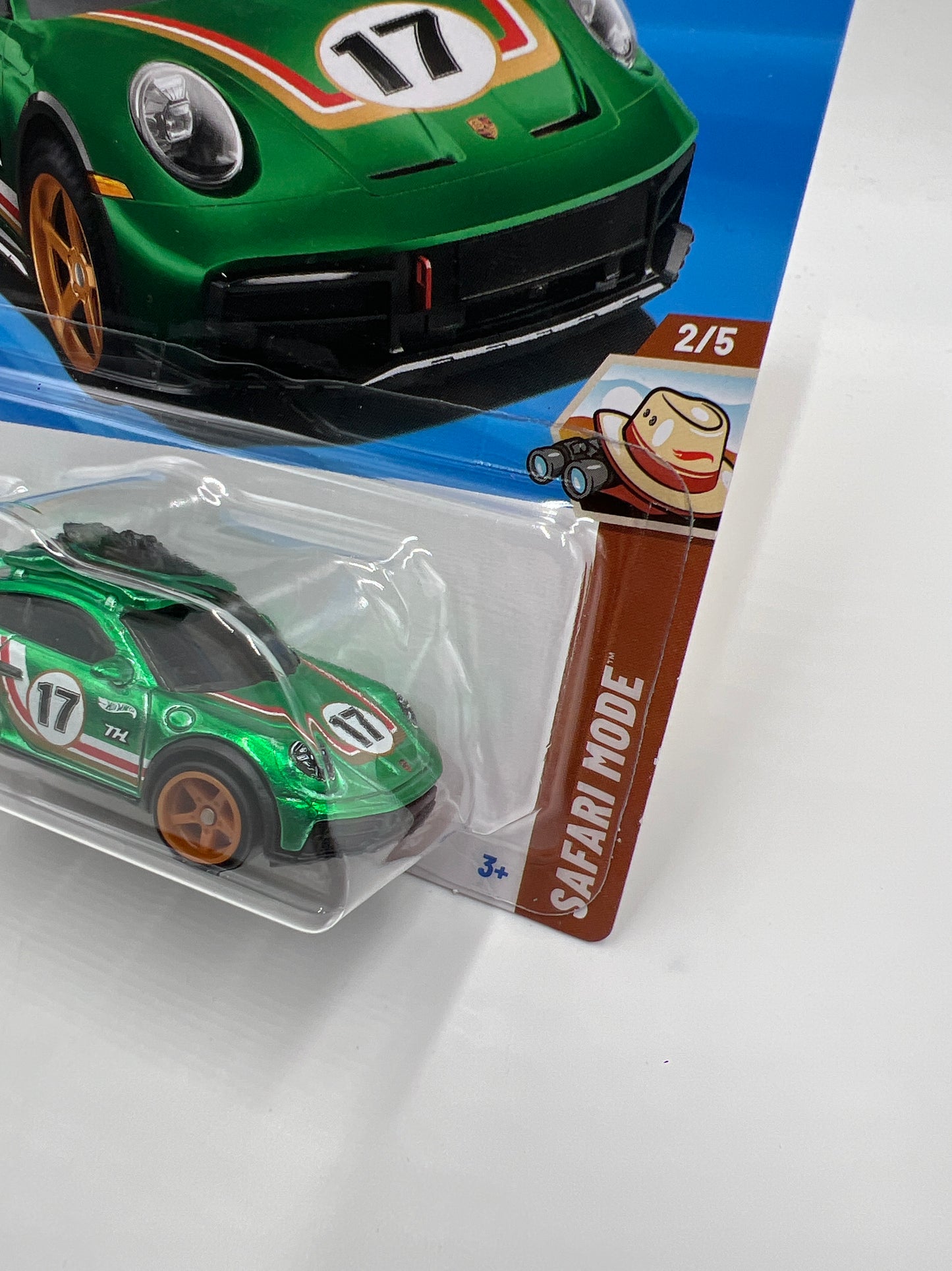 2025 Hot Wheels Super Treasure Hunt #154 Porsche 911 Rallye Green W/Protector