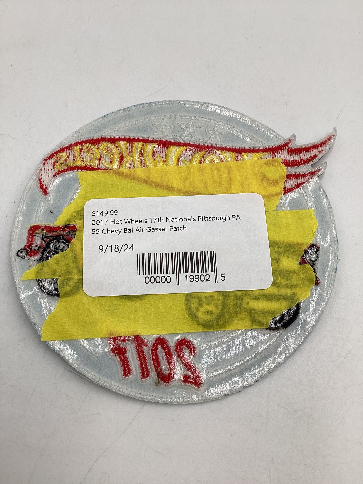 Hot wheels 2017 17th Nationals Pittsburgh PA 55 Chevy Bel Air Gasser Wicked Gasser Patch