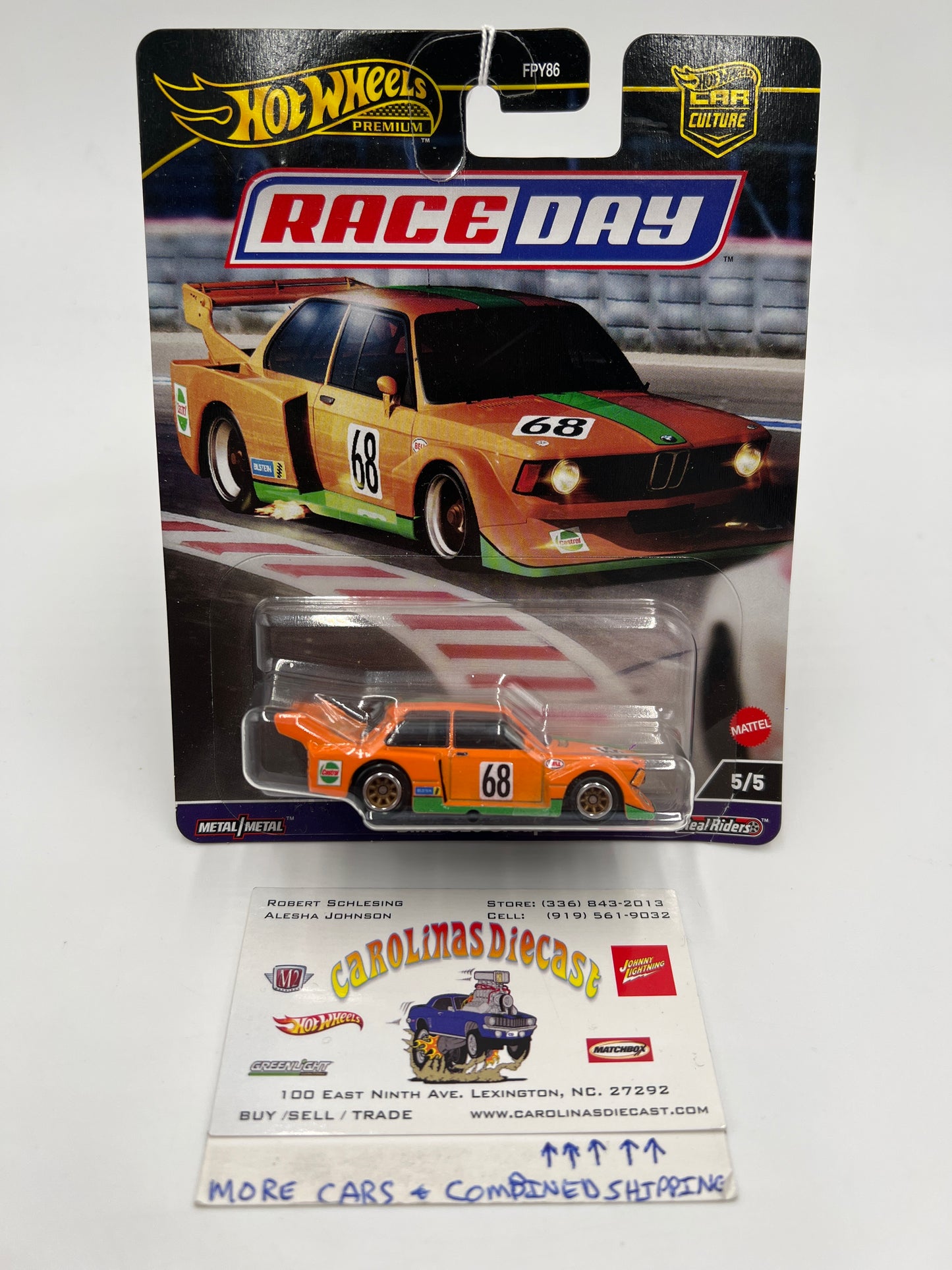 2024 HW Gold Label Premium Race Day #5 BMW 320 Group 5 Orange 244H