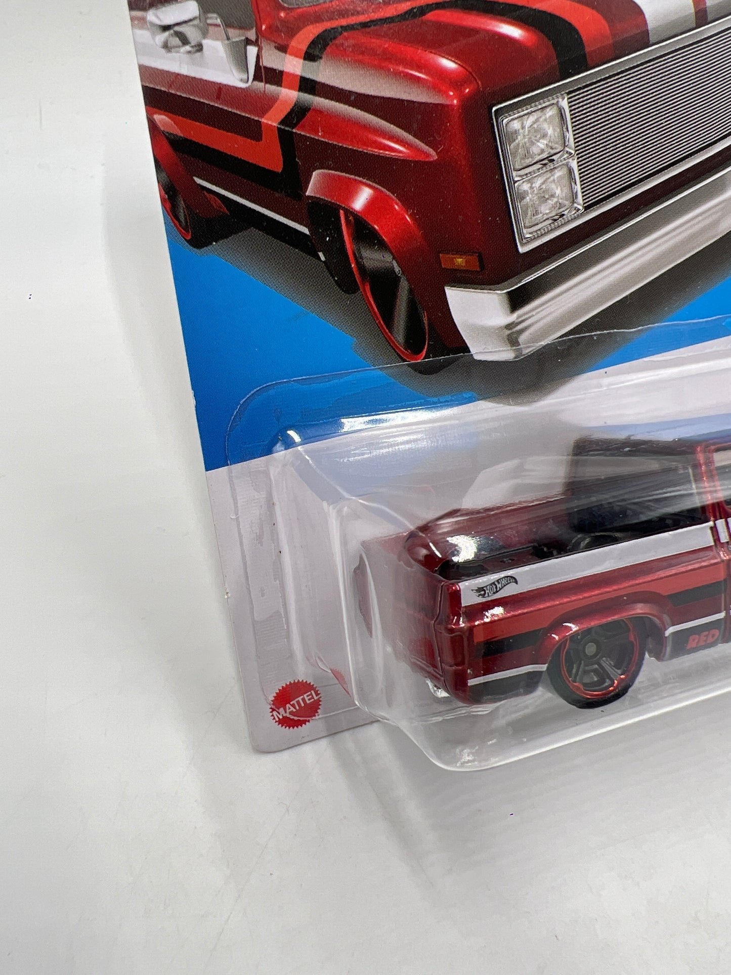 Hot Wheels Target Exclusive Red Edition #114 83 Chevy Silverado Red W/Protector