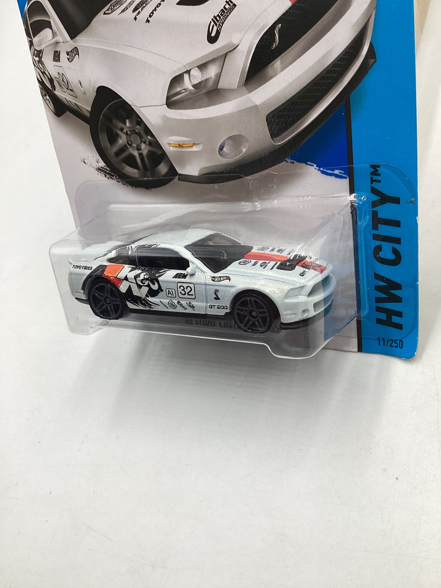 2015 Hot wheels HW City #11 10 Ford Shelby GT500 White 25C