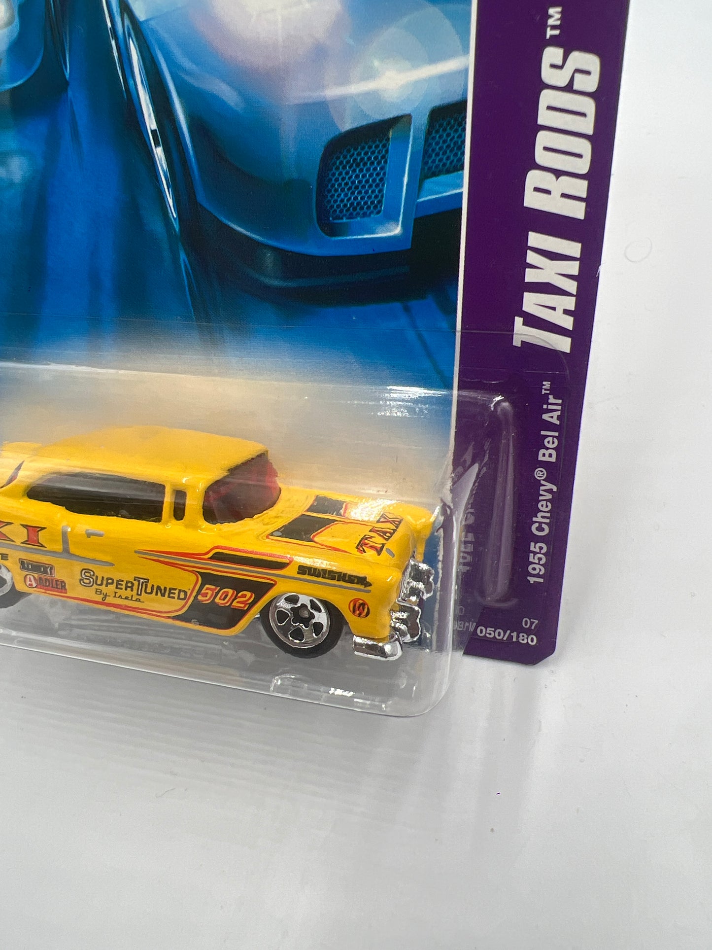 2007 Hot Wheels Taxi Rods #050 1955 Chevy Bel Air Yellow 17F