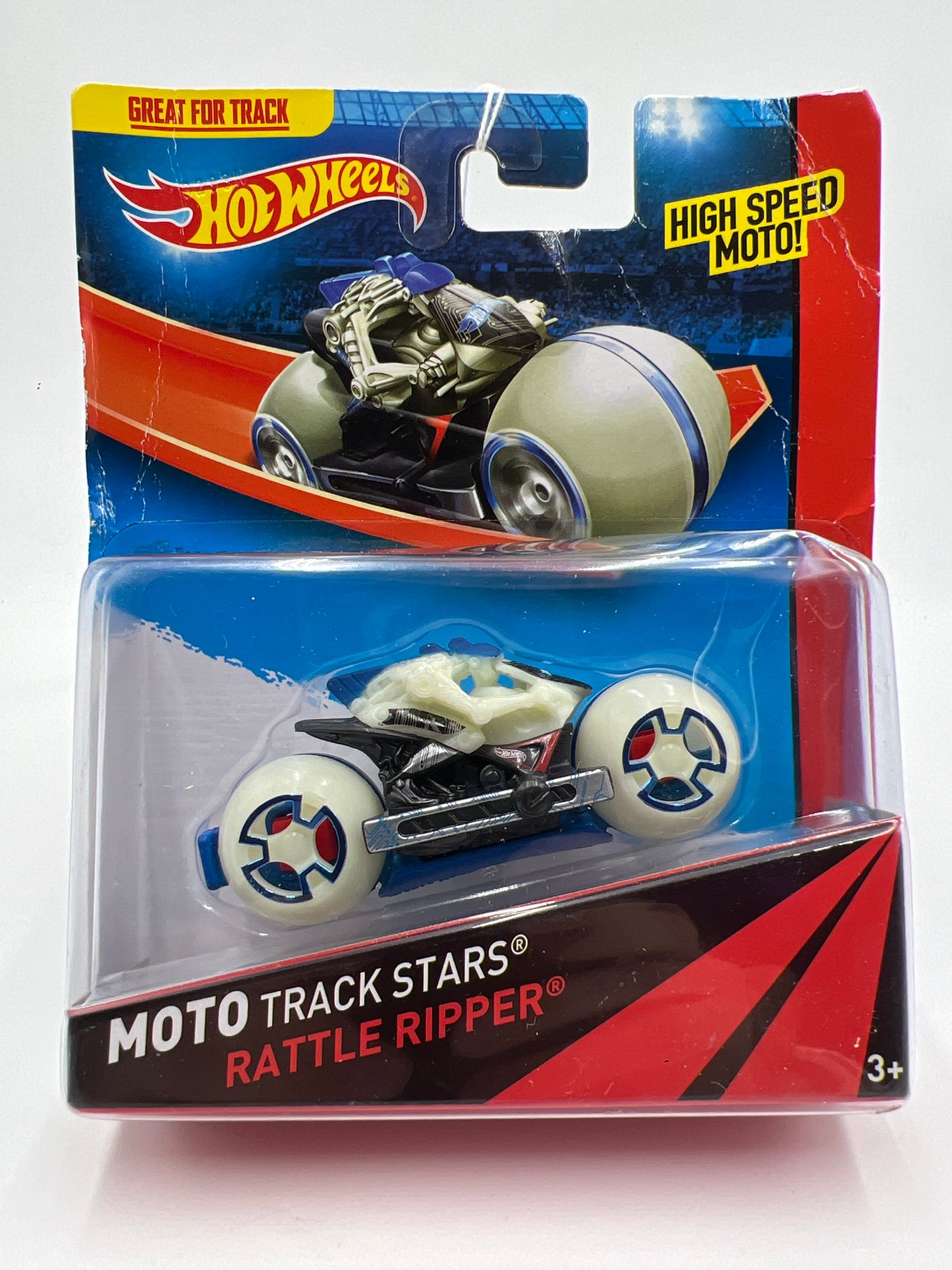Hot Wheels High Speed Moto Track Stars Rattle Ripper Bad Card SR