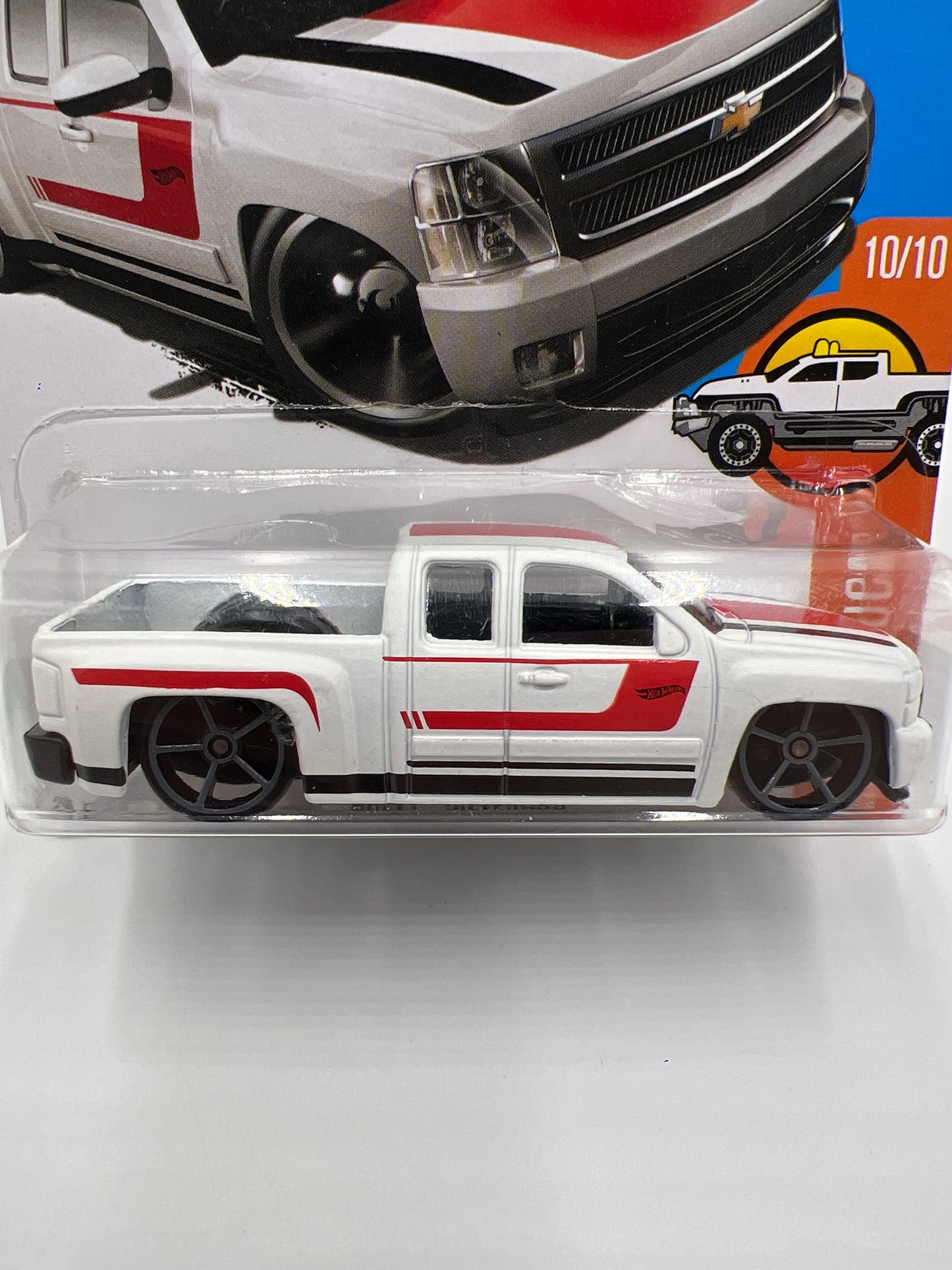2017 Hot Wheels Hot Trucks #60 Chevy Silverado White #2 15A