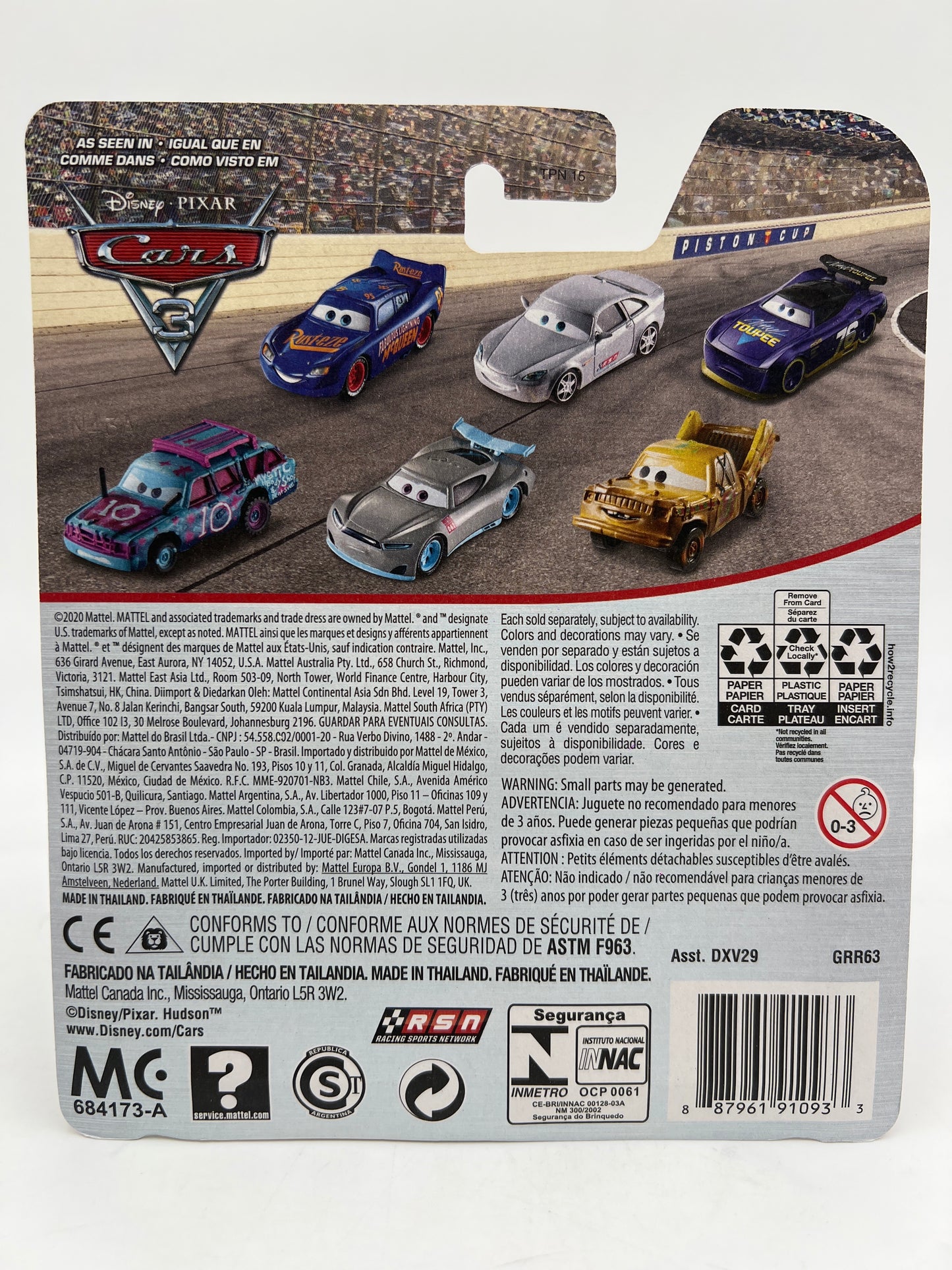 2021 Disney Pixar Cars 3 First Release Will Rusch #76 140A