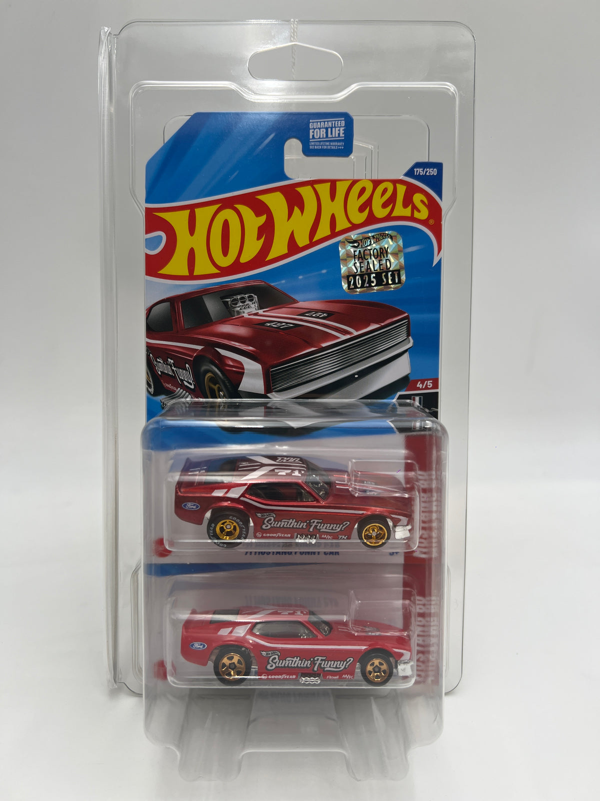 2025 Hot Wheels Factory Sealed Super Treasure Hunt & Mainline #175 71 Mustang Funny Car Red W/Protector