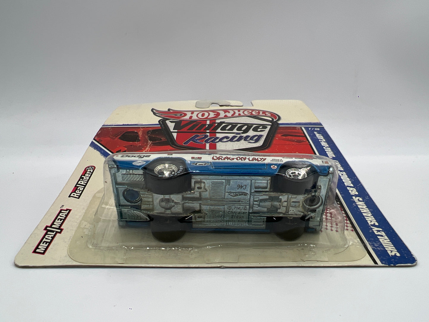 Hot Wheels Premium Vintage Racing #7 Shirley Shahans 68 Dodge Dart Drag-On-Lady W/Protector
