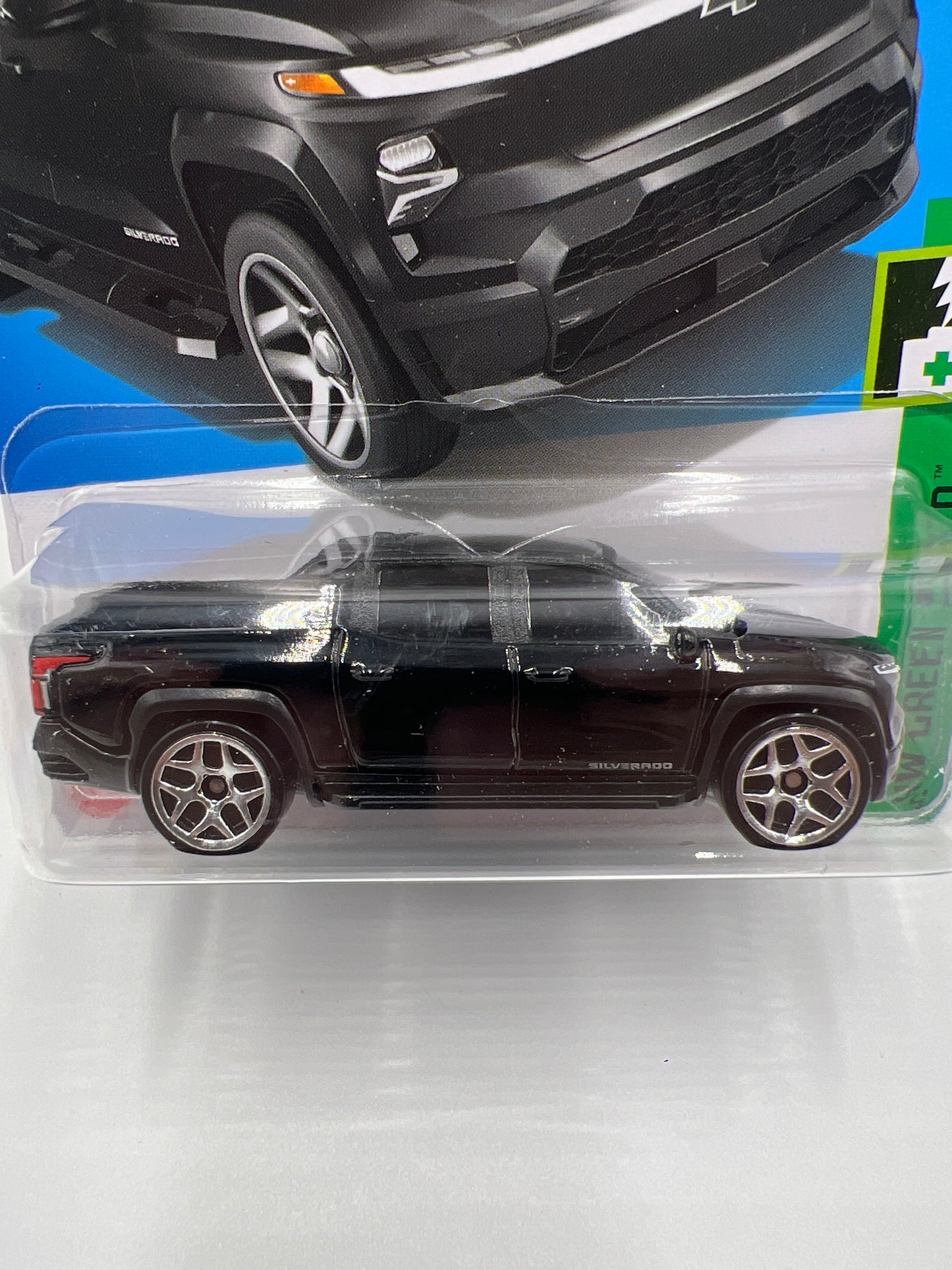 2024 Hot Wheels Q Case #110 Silverado EV RST Black 18A