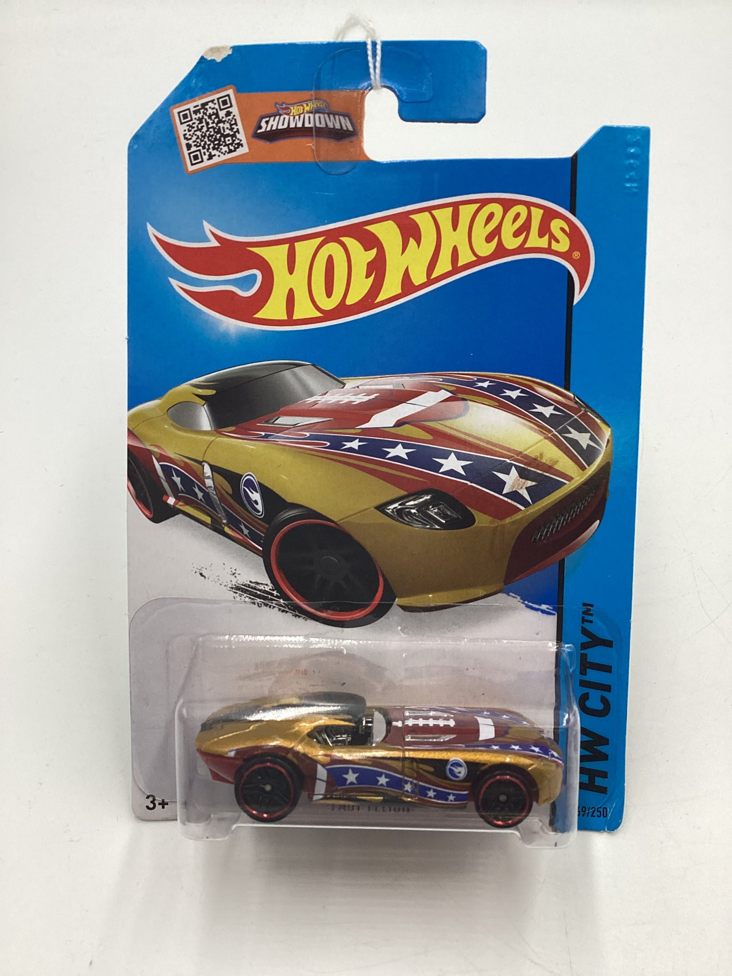 2015 Hot Wheels Treasure Hunt #69 Fast Felion Gold Error No Windows