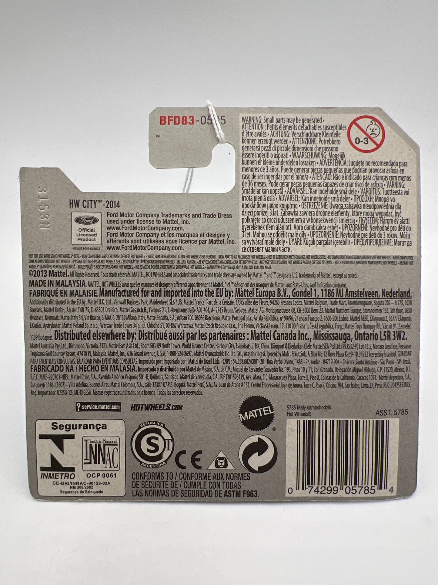 2014 Hot Wheels Short Card HW City #93 67 Ford Mustang Coupe Green