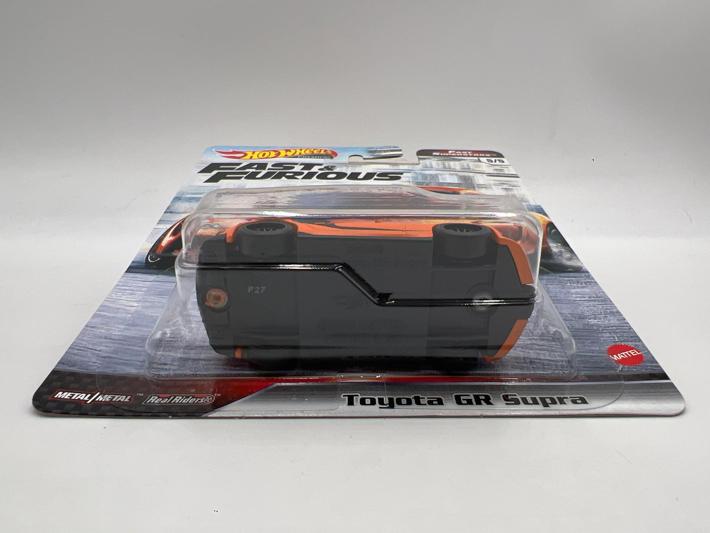 Hot Wheels Premium Fast & Furious Fast Superstars #5 Toyota GR Supra Orange creased corner 247G