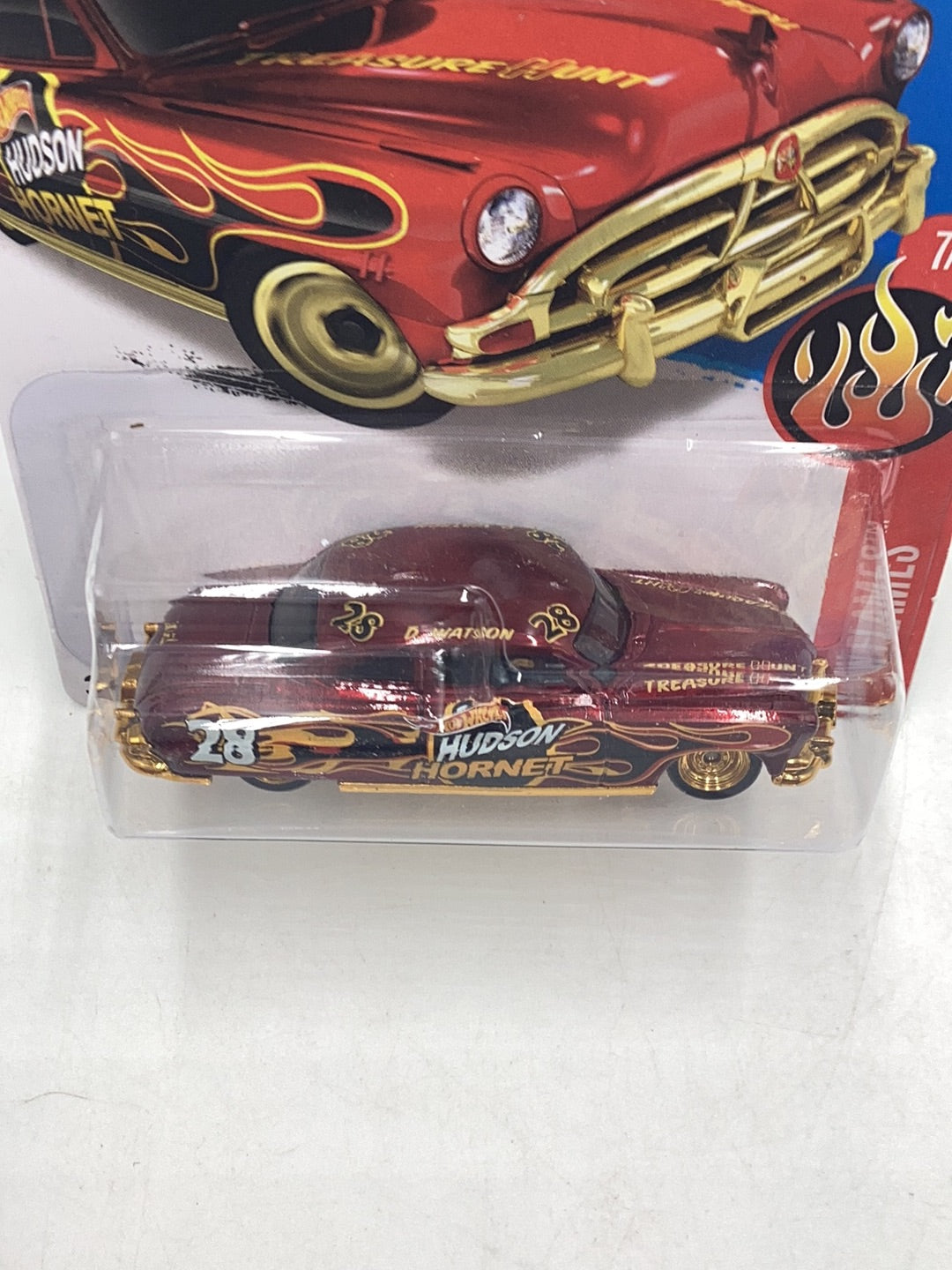 2016 hot wheels super treasure hunt 52 Hudson Hornet W/Protector
