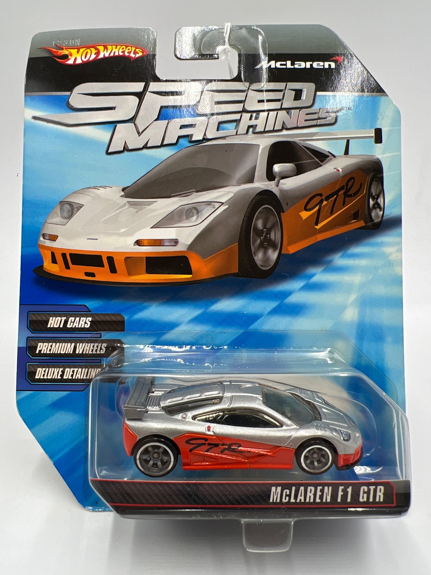 Hot Wheels Premium Speed Machines McLaren F1 GTR Silver/Orange