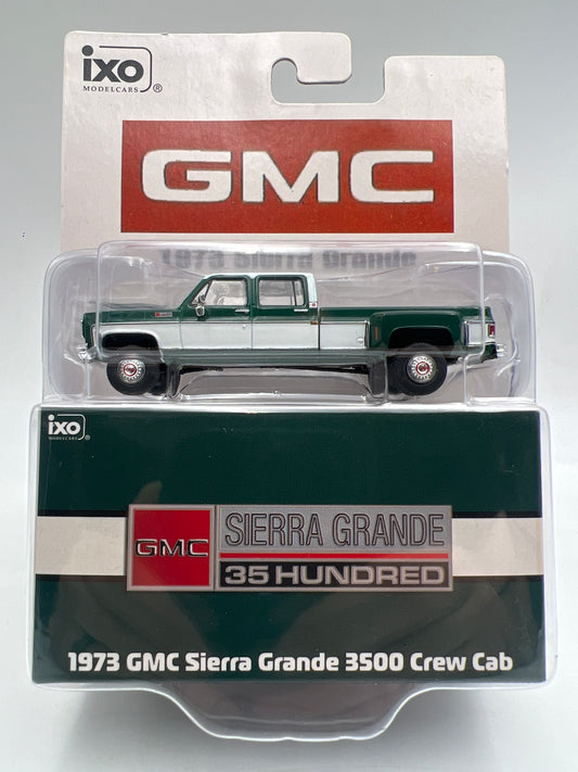 IXO Models 1973 GMC Sierra Grande 3500 Crew Cab Green/White