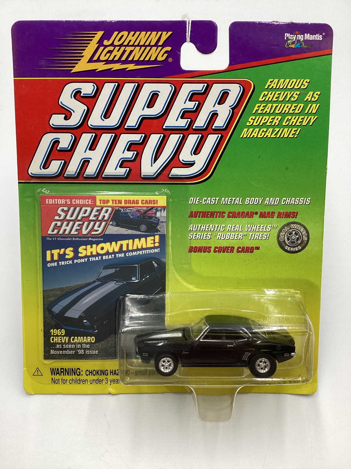 Johnny Lightning Super Chevy 1969 Chevy Camaro Black 218C