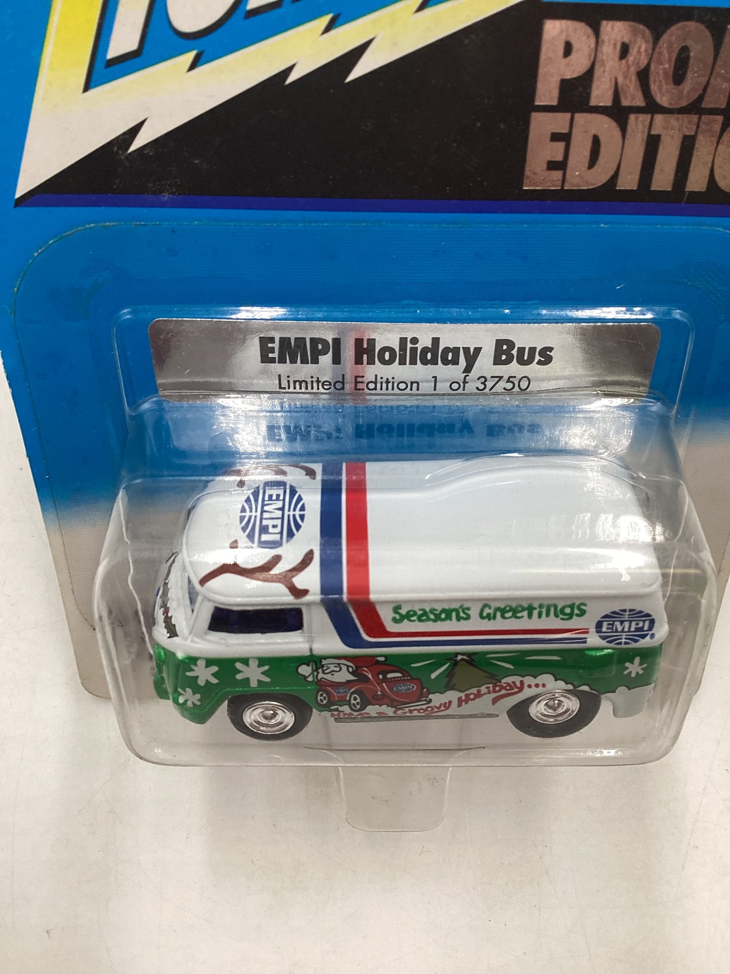 Johnny Lightning Liberty Promo Edition Empi Holiday Bus with protector 1/3750