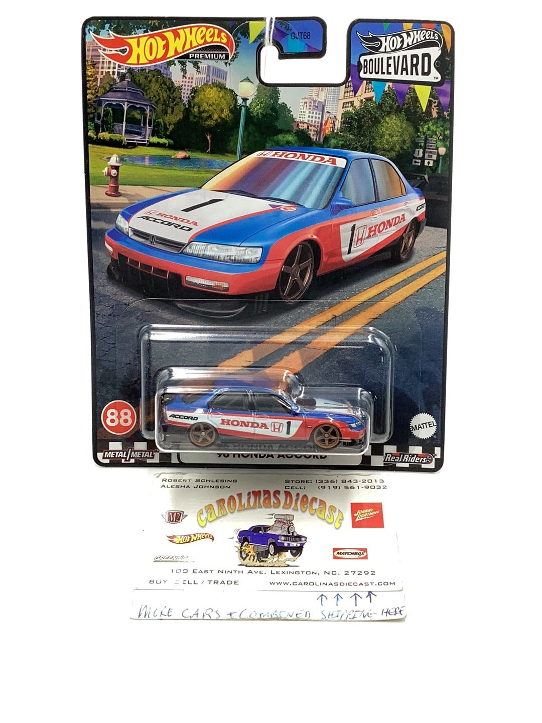 Hot Wheels Boulevard #88 96 Honda Accord 259D