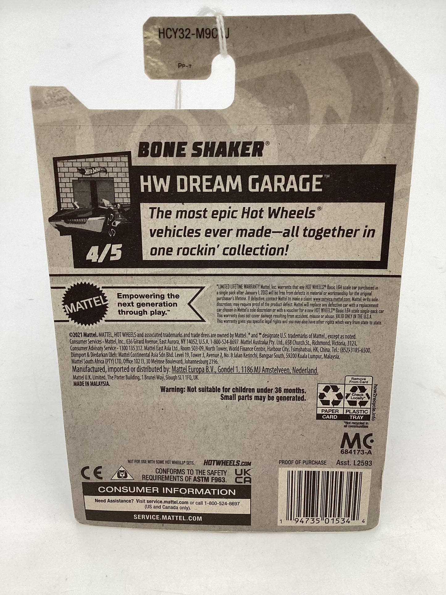 2022 Hot wheels Zamac 10 yrs #09 Bone Shaker 148C