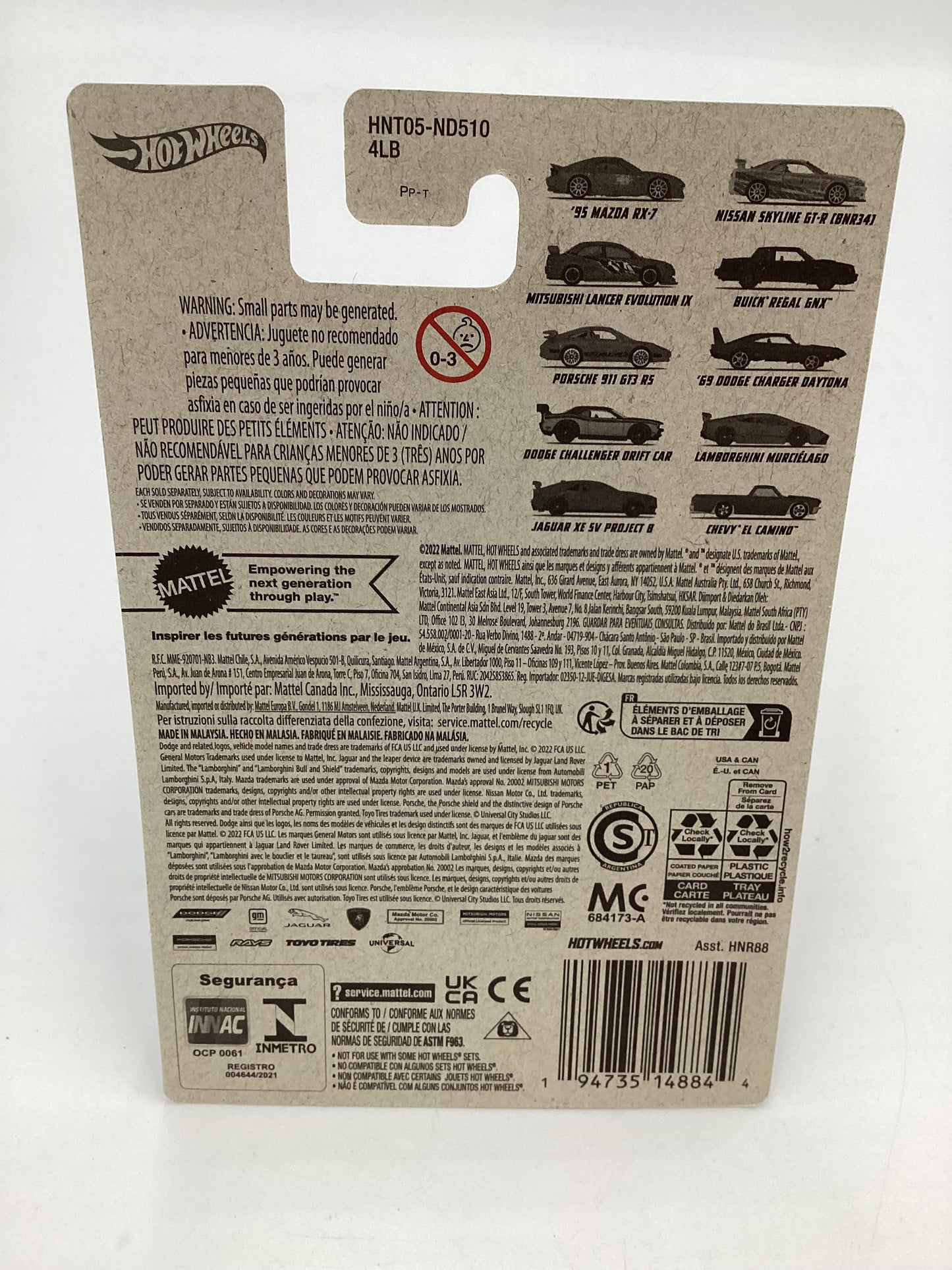 2023 Hot Wheels Fast & Furious Series 2 #5 Porsche 911 GT3 RS Blue W/protector